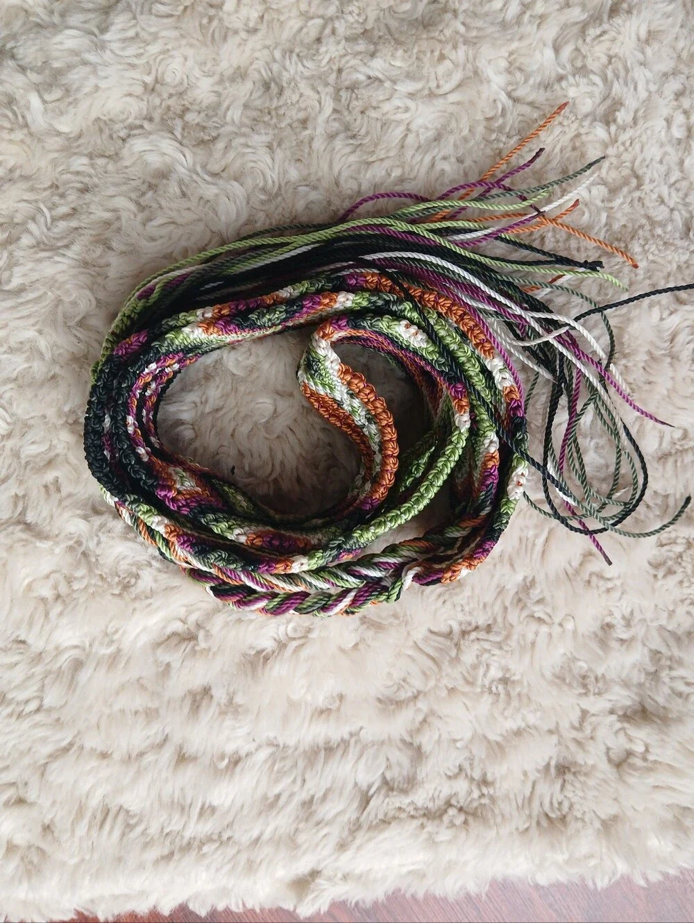 💎 Women' Belt Multicolor Woven Belt Strap Boho